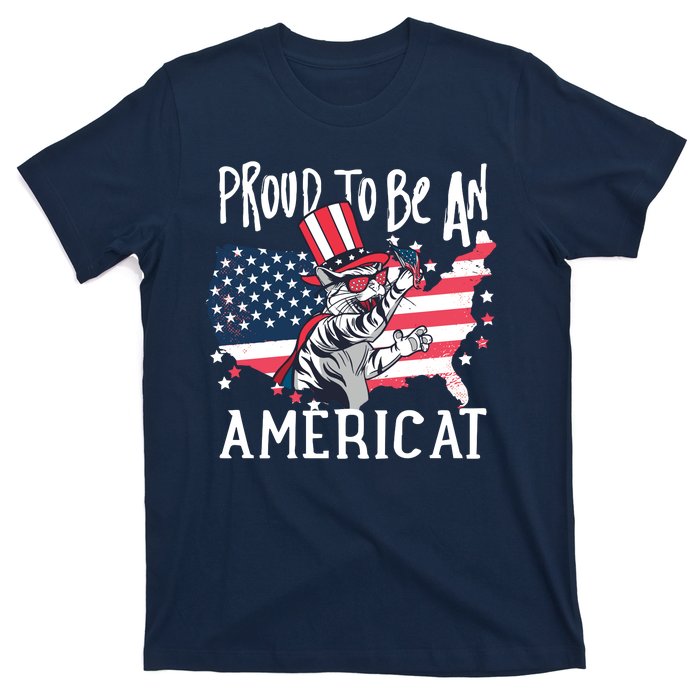 Proud To Be an Americat Cat T-Shirt