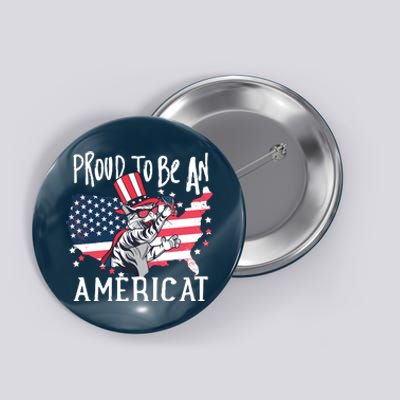 Proud To Be an Americat Cat Button