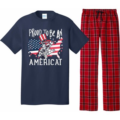 Proud To Be an Americat Cat Pajama Set