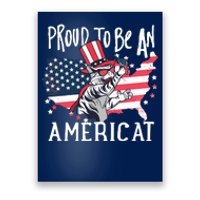 Proud To Be an Americat Cat Poster