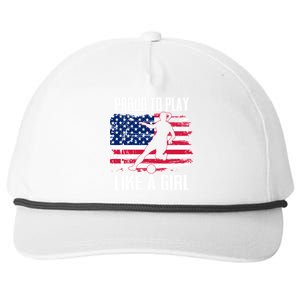 Proud To Play Like A Girl USA Soccer Snapback Five-Panel Rope Hat