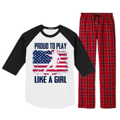 Proud To Play Like A Girl USA Soccer Raglan Sleeve Pajama Set