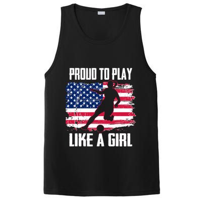 Proud To Play Like A Girl USA Soccer PosiCharge Competitor Tank