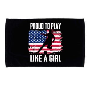 Proud To Play Like A Girl USA Soccer Microfiber Hand Towel