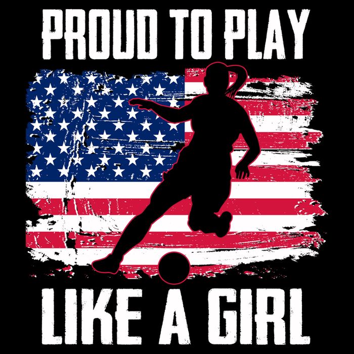 Proud To Play Like A Girl USA Soccer Wool Snapback Cap