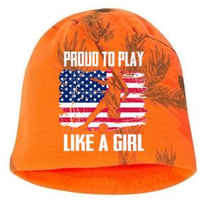 Proud To Play Like A Girl USA Soccer Kati - Camo Knit Beanie