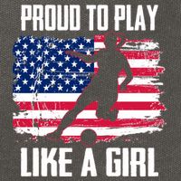 Proud To Play Like A Girl USA Soccer Cotton Canvas Backpack