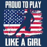 Proud To Play Like A Girl USA Soccer Cool Comfort Performance Bucket Hat