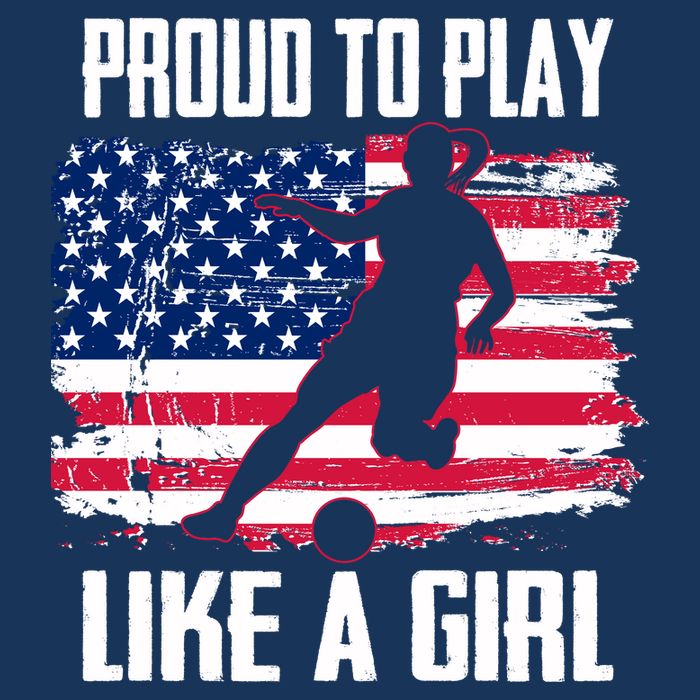 Proud To Play Like A Girl USA Soccer Cool Comfort Performance Bucket Hat