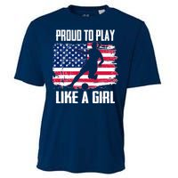 Proud To Play Like A Girl USA Soccer Cooling Performance Crew T-Shirt