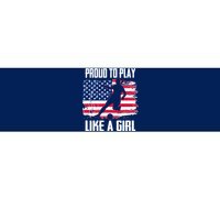 Proud To Play Like A Girl USA Soccer Bumper Sticker