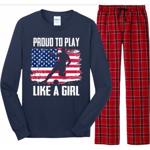 Proud To Play Like A Girl USA Soccer Long Sleeve Pajama Set