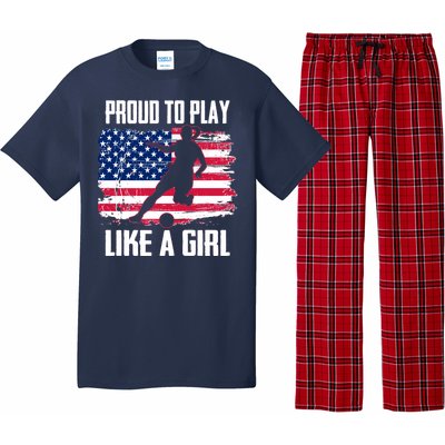 Proud To Play Like A Girl USA Soccer Pajama Set