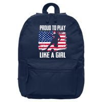 Proud To Play Like A Girl USA Soccer 16 in Basic Backpack