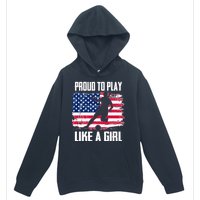 Proud To Play Like A Girl USA Soccer Urban Pullover Hoodie