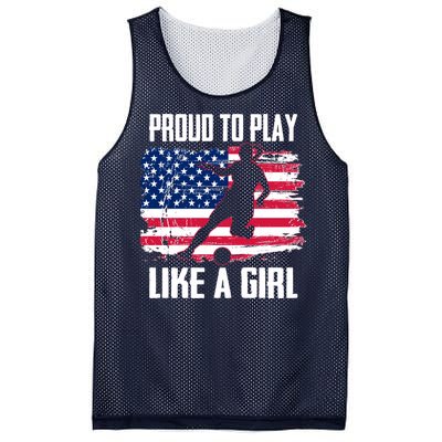 Proud To Play Like A Girl USA Soccer Mesh Reversible Basketball Jersey Tank