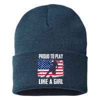 Proud To Play Like A Girl USA Soccer Sustainable Knit Beanie