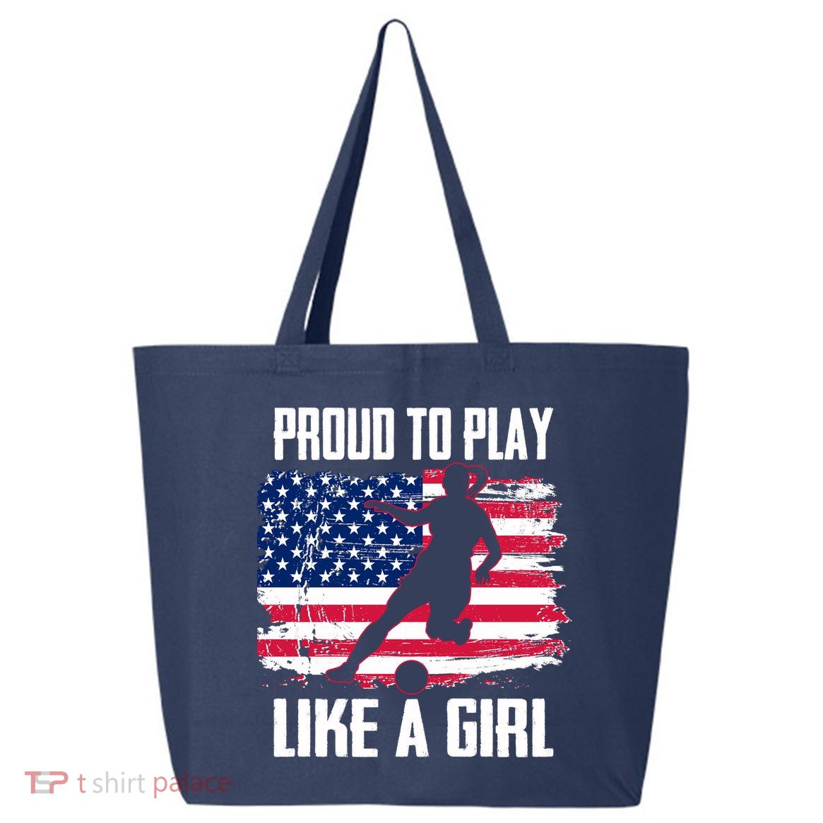 Proud To Play Like A Girl USA Soccer 25L Jumbo Tote