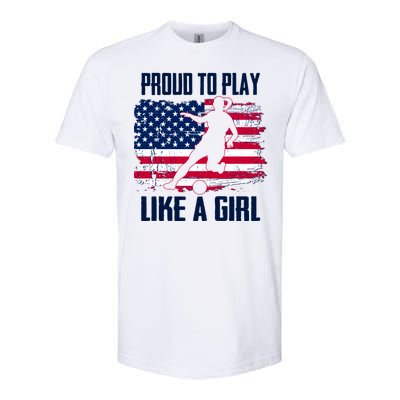 Proud To Play Like A Girl USA Soccer Softstyle® CVC T-Shirt