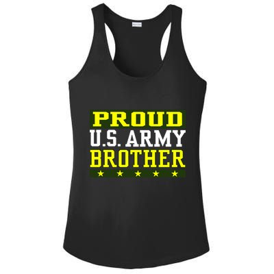 Proud U.S. Army Brother Ladies PosiCharge Competitor Racerback Tank