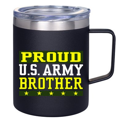 Proud U.S. Army Brother 12oz Stainless Steel Coffee Mug