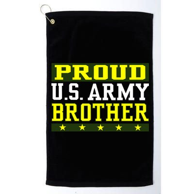 Proud U.S. Army Brother Platinum Collection Golf Towel