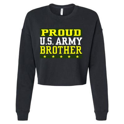 Proud U.S. Army Brother Cropped Pullover Crew
