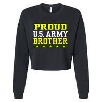 Proud U.S. Army Brother Cropped Pullover Crew