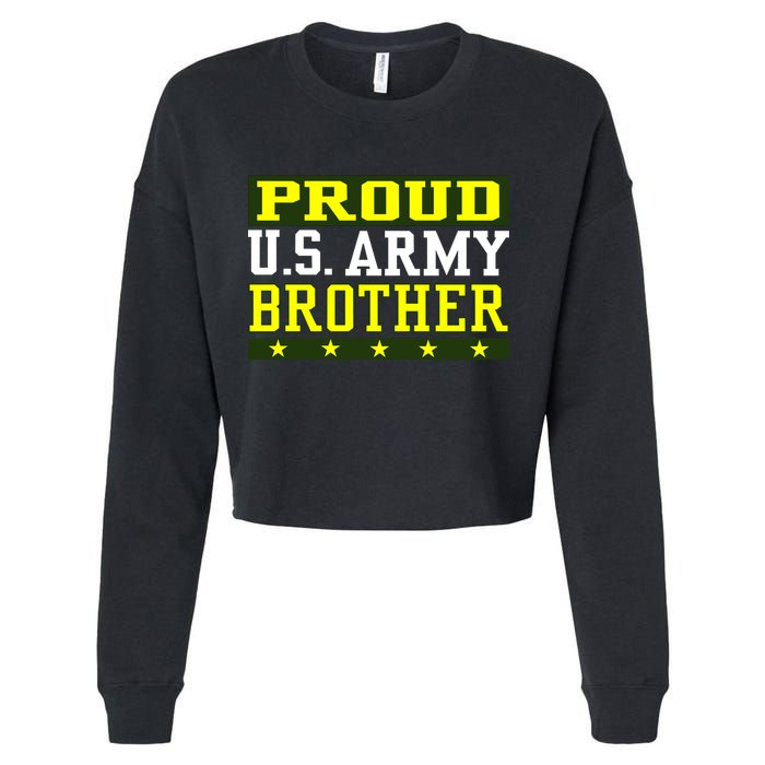 Proud U.S. Army Brother Cropped Pullover Crew