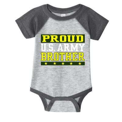 Proud U.S. Army Brother Infant Baby Jersey Bodysuit