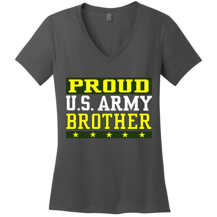 Proud U.S. Army Brother Women's V-Neck T-Shirt