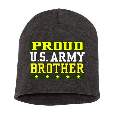 Proud U.S. Army Brother Short Acrylic Beanie