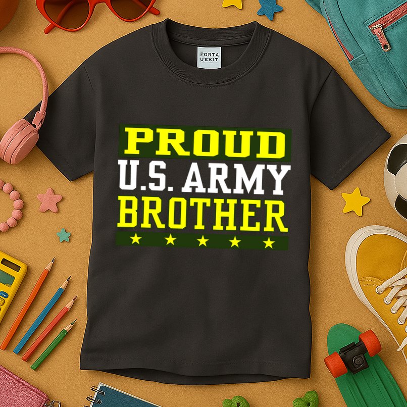Proud U.S. Army Brother Kids T-Shirt