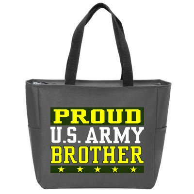 Proud U.S. Army Brother Zip Tote Bag