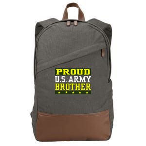 Proud U.S. Army Brother Cotton Canvas Backpack