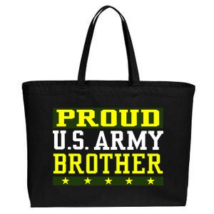 Proud U.S. Army Brother Cotton Canvas Jumbo Tote