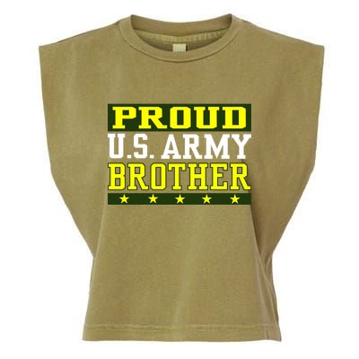 Proud U.S. Army Brother Garment-Dyed Women's Muscle Tee