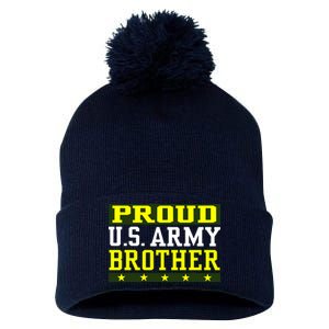 Proud U.S. Army Brother Pom Pom 12in Knit Beanie