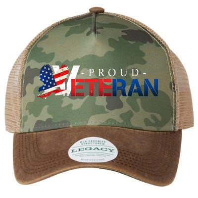 Proud USA Veteran Eagle Legacy Tie Dye Trucker Hat