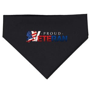 Proud USA Veteran Eagle USA-Made Doggie Bandana