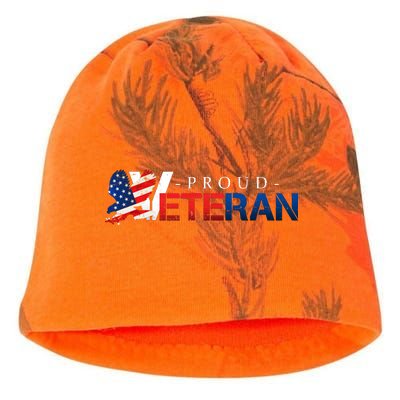 Proud USA Veteran Eagle Kati - Camo Knit Beanie