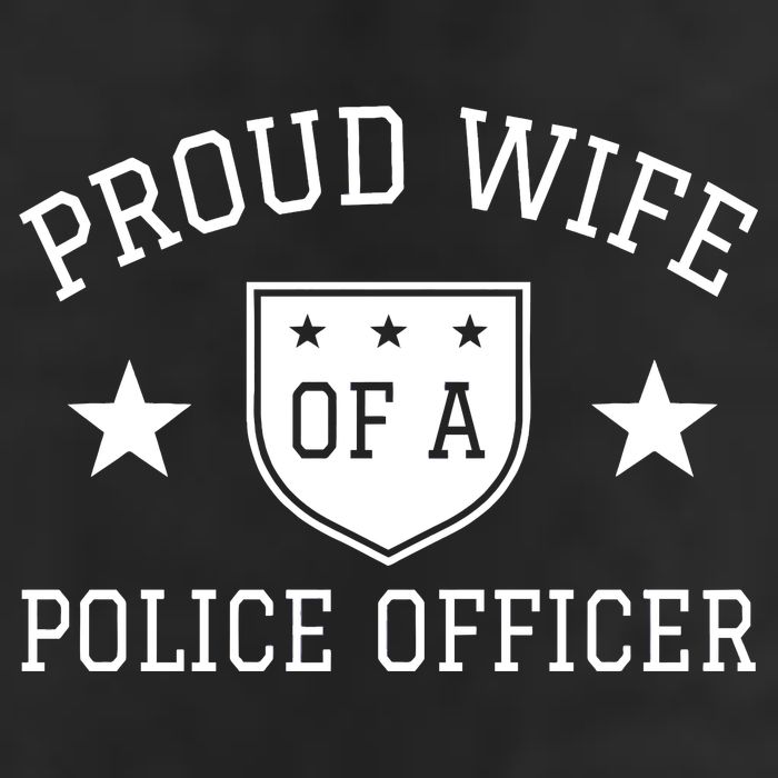 Proud Wife of A Police Officer 7 Panel Mesh Trucker Snapback Hat