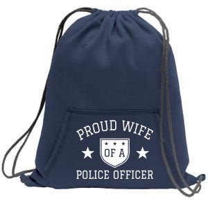 Proud Wife of A Police Officer Sweatshirt Cinch Pack Bag