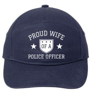 Proud Wife of A Police Officer 7-Panel Snapback Hat