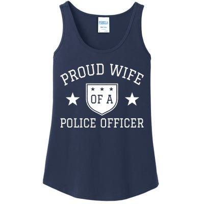 Proud Wife of A Police Officer Ladies Essential Tank