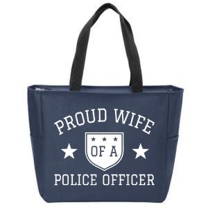 Proud Wife of A Police Officer Zip Tote Bag