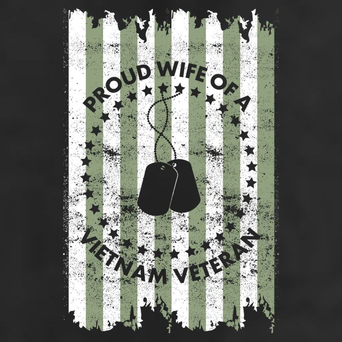 Proud Wife Of A Vietnam Veteran 7 Panel Mesh Trucker Snapback Hat