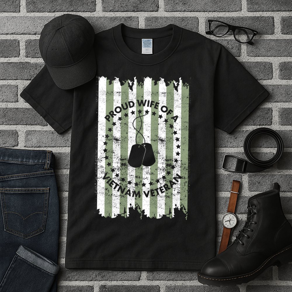 Proud Wife Of A Vietnam Veteran Tall T-Shirt