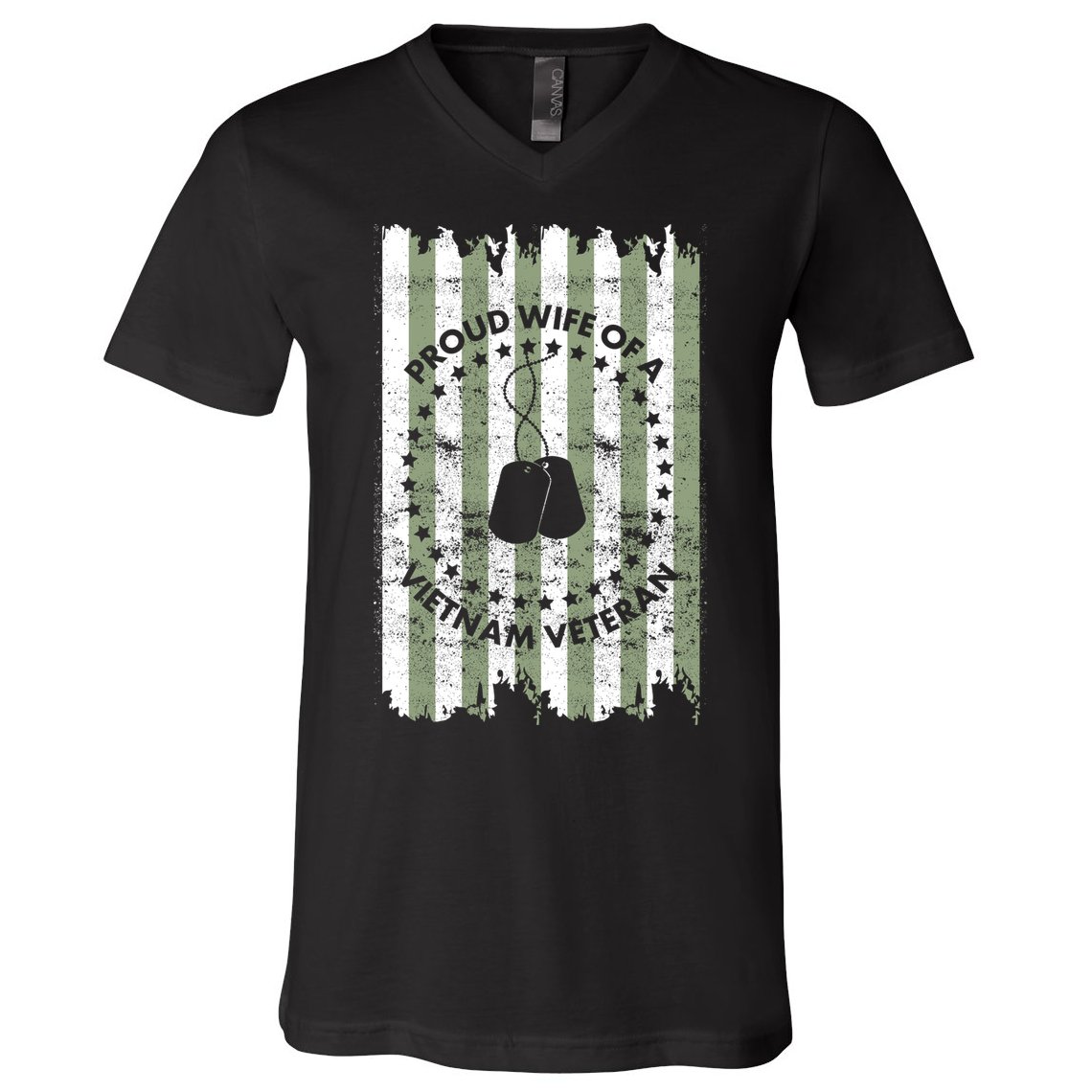 Proud Wife Of A Vietnam Veteran V-Neck T-Shirt