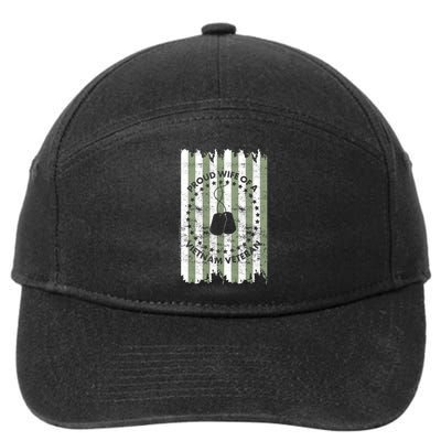 Proud Wife Of A Vietnam Veteran 7-Panel Snapback Hat